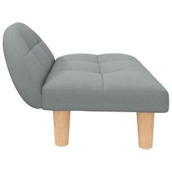 Lit pour chien gris clair 70x52x30 cm tissu 548299548299