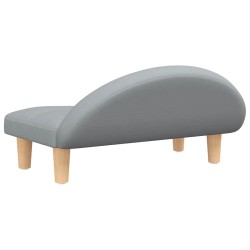 Lit pour chien gris clair 70x52x30 cm tissu 548299548299