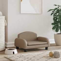 Lit pour chien cappuccino 50x40x30 cm similicuir 548305548305