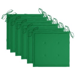 Chaises pliables d'extérieur lot de 6 et coussins Bois d'acacia 548308548308