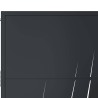 Portail de jardin Anthracite 100x125 cm Acier Design Herbe 548327548327