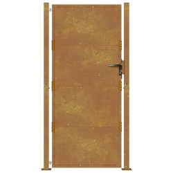Portail de jardin 100x175 cm en acier Corten 548332548332