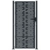 Portail de jardin Anthracite 100x200 cm Acier Design carré 548333548333