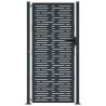 Portail de jardin Anthracite 100x175 cm Acier Design carré 548334548334