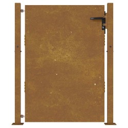 Portail de jardin 100x125 cm en acier Corten 548336548336
