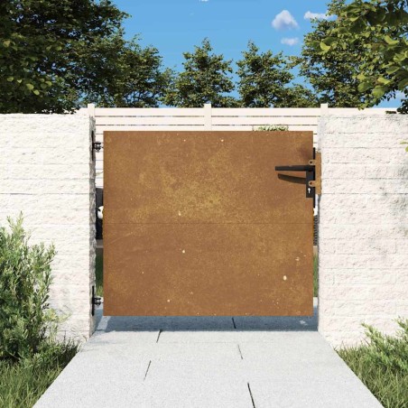 Portail de jardin 85x75 cm acier corten 548355548355