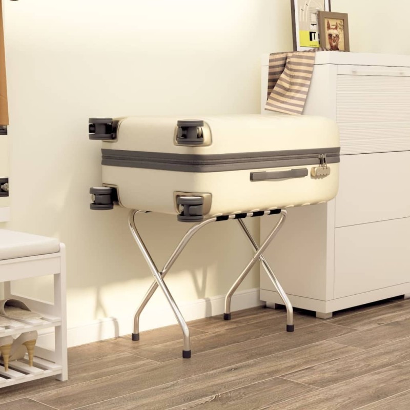 Porte-bagages Noir et argenté 56x40x49 cm  548359548359