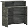 Ensemble de bar de jardin avec coussins 4 pcs Gris 548363548363