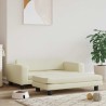 Lit pour chien avec extension crème 100x50x30 cm similicuir 548364548364