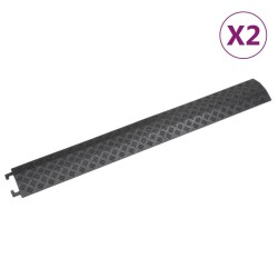 Rampes de protection de câble 2 pcs 98,5 cm Noir 548368548368