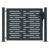 Portail de jardin Anthracite 100x75 cm Acier Design carré 548379548379