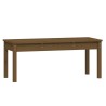 Banc de jardin marron miel 109x44x45 cm bois de pin massif 548403548403