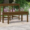 Banc de jardin marron miel 109x44x45 cm bois de pin massif 548403548403