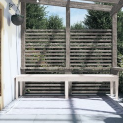 Banc de jardin à 2 places blanc 203,5x44x45 cm bois massif pin 548405548405