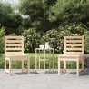 Chaises de jardin lot de 2 50x48x91,5 cm bois massif de pin 548406548406