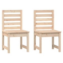 Chaises de jardin lot de 2 50x48x91,5 cm bois massif de pin 548406548406