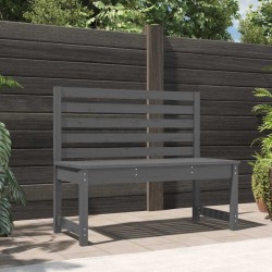 Banc de jardin gris 109 cm bois massif de pin 548412548412