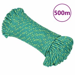 Corde de bateau Vert 4 mm 500 m Polypropylène 548419548419
