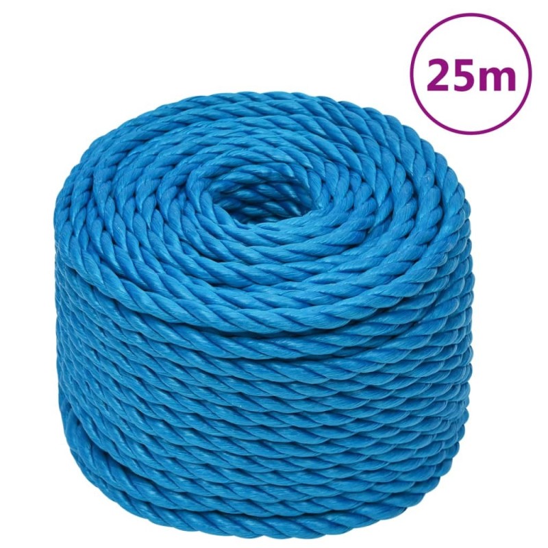 Corde de travail Bleu 12 mm 25 m Polypropylène 548428548428