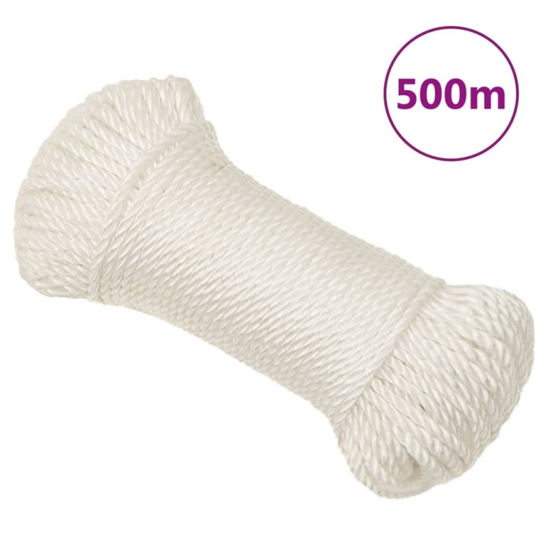 Corde de travail Blanc 3 mm 500 m polypropylène 548438548438