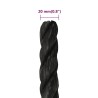 Corde de travail Noir 20 mm 25 m polypropylène 548441548441
