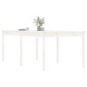 Table de jardin blanc 203,5x100x76 cm bois massif de pin 548444548444
