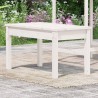 Banc de jardin blanc 80x44x45 cm bois massif de pin 548452548452