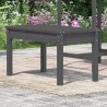 Banc de jardin gris 80x44x45 cm bois massif de pin 548454548454