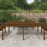 Table de jardin marron miel 203,5x100x76 cm bois massif de pin 548455548455