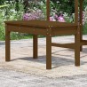 Banc de jardin marron miel 80x44x45 cm bois de pin massif 548457548457