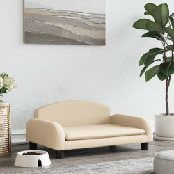 Lit pour chien crème 70x45x30 cm tissu 548460548460