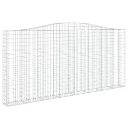 Panier de gabions arqué 400x30x180/200 cm Fer galvanisé 548469548469