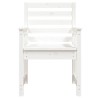 Chaises de jardin lot de 2 blanc 60x48x91 cm bois massif de pin 548476548476