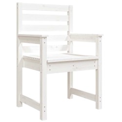 Chaises de jardin lot de 2 blanc 60x48x91 cm bois massif de pin 548476548476