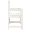 Chaises de jardin lot de 2 blanc 60x48x91 cm bois massif de pin 548476548476