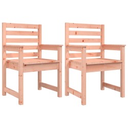 Chaises de jardin lot de 2 60x48x91 cm bois massif de douglas 548477548477