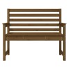 Banc de jardin marron miel 109x48x91,5 cm bois de pin massif 548480548480