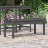 Banc de jardin gris 109x44x45 cm bois massif de pin 548485548485