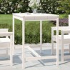 Table de jardin blanc 121x82,5x110 cm bois massif de pin 548505548505