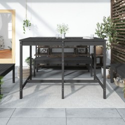 Table de jardin gris 159,5x82,5x110 cm bois massif de pin 548512548512