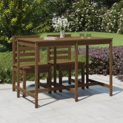 Table de jardin marron miel 159,5x82,5x110cm bois massif de pin 548513548513