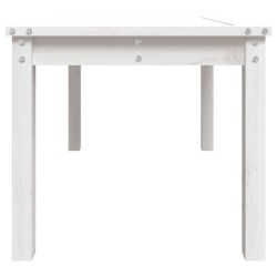 Table de jardin blanc 82,5x50,5x45 cm bois massif de pin 548517548517