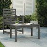 Table de jardin gris 82,5x50,5x45 cm bois massif de pin 548518548518