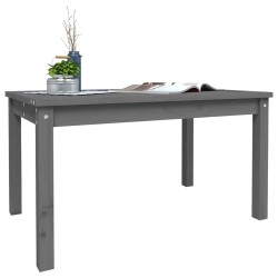 Table de jardin gris 82,5x50,5x45 cm bois massif de pin 548518548518