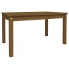 Table de jardin marron miel 82,5x50,5x45 cm bois massif de pin 548519548519