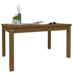 Table de jardin marron miel 82,5x50,5x45 cm bois massif de pin 548519548519