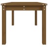 Table de jardin marron miel 82,5x50,5x45 cm bois massif de pin 548519548519