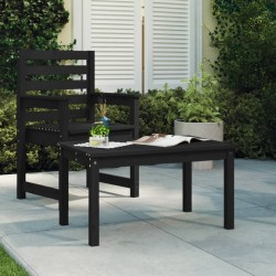 Table de jardin noir 82,5x50,5x45 cm bois massif de pin 548520548520