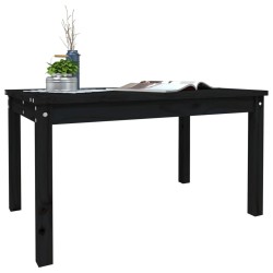 Table de jardin noir 82,5x50,5x45 cm bois massif de pin 548520548520