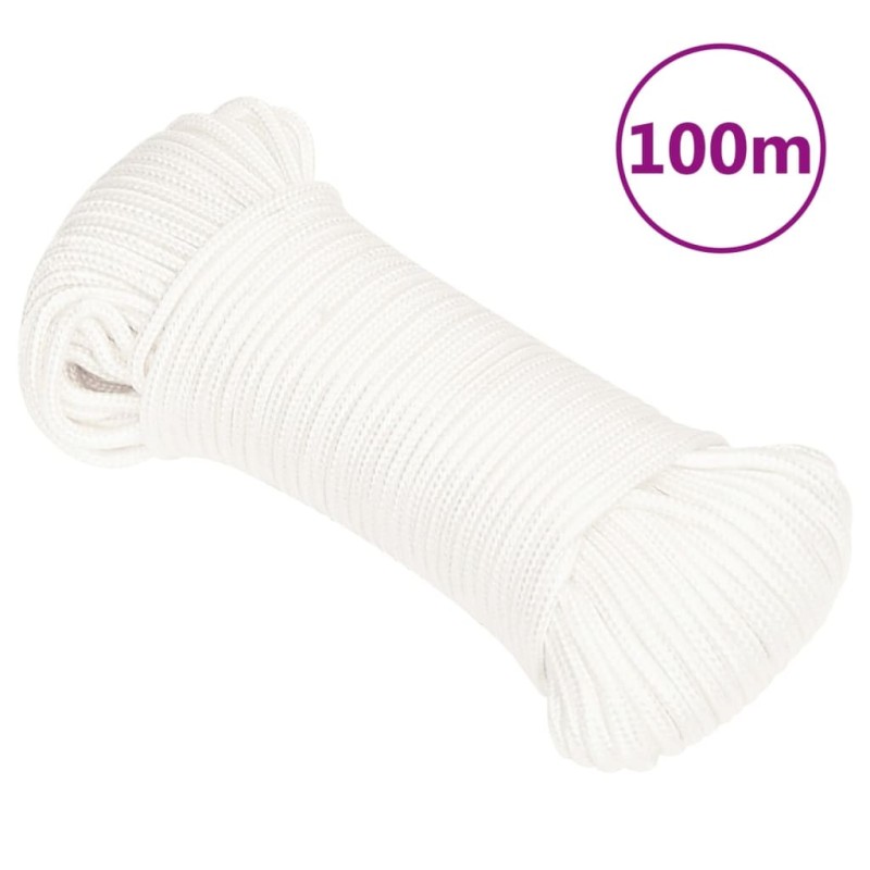 Corde de bateau Blanc complet 5 mm 100 m Polypropylène 548521548521